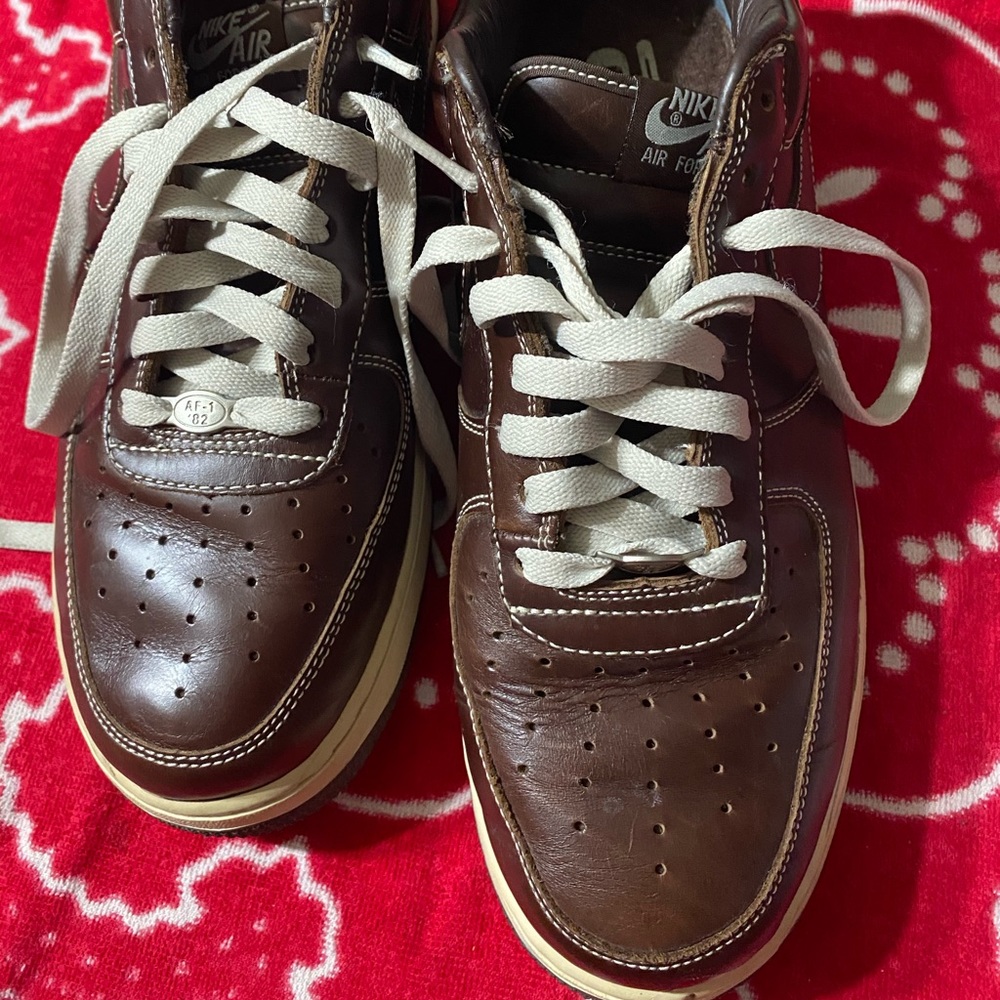 Brown Nike shoes